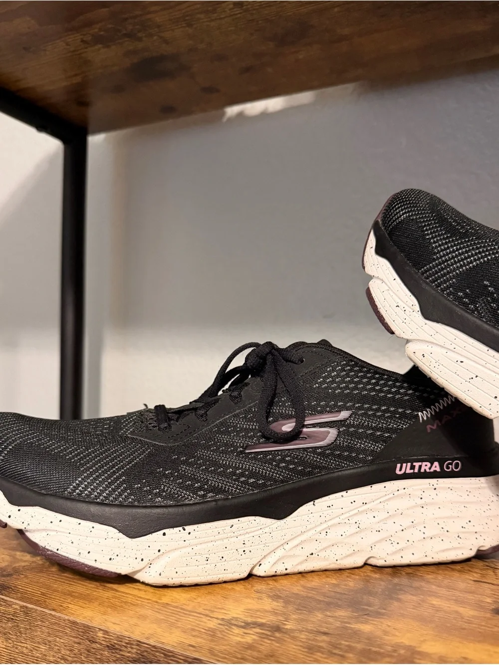 Women’s Black and Purple Running Sketchers